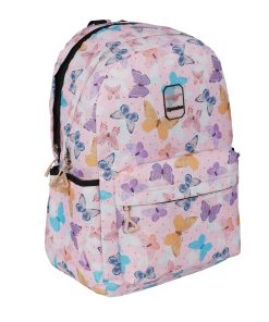 3 Bölmeli Suya Dayanıklı Tablet Bölmeli Ergonomik Okul Sırt Çantası SYG2120-kelebek