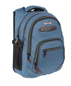 5 Bölmeli Suya Dayanıklı Ergonomik Okul Sırt Çantası 2225-açık lacivert